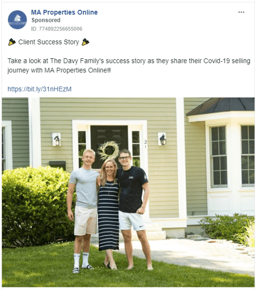 Real estate testimonial ad